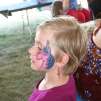 Face painting at Tall Ships Festival